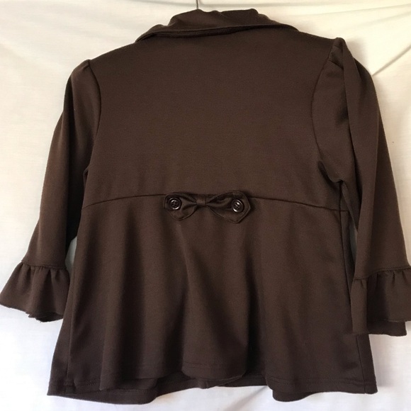 Sequin Hearts Junior Jacket Brown Size XL - Picture 2 of 6